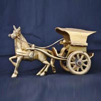 Brass Horse Carriage Cart