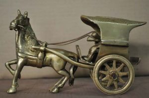 Brass Horse Cart