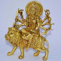 Religious Durga Ji Brass Indian Hindu Goddess Murti