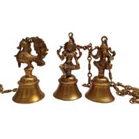 Handicraft Hanging Temple bell with Indian Idols figure