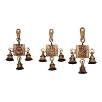 Laxmi Ganesha Saraswati Single Hanging Bells