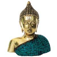 Lord Buddha Decorative Showpiece in Brass Metal