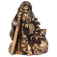 Santa antique look brass made Sculpture