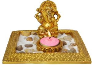 statue from manufacture a oil diya holder with Ganesh figure