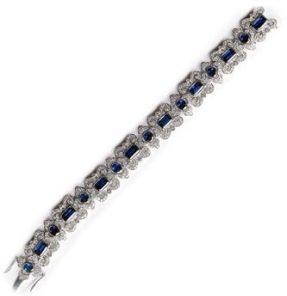 Diamond Sapphire Bracelet -2