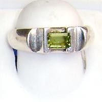 Silver Faceted Stone Rings- R-202