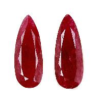 Mozambique Ruby Unheated Pair