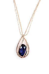 Blessy Blue Pendant with Chain