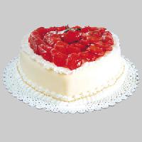 Heart Shape Strawberry Cake