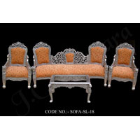 Silver Sofa Set