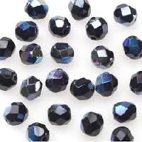 faceted glass beads