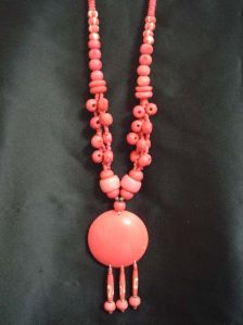 Beaded Necklaces with pink beads