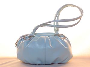 Ladies PU Leather Plain Cloud Bag