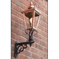 Cast Iron Lamp & Bracket
