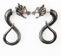 designer horn earring