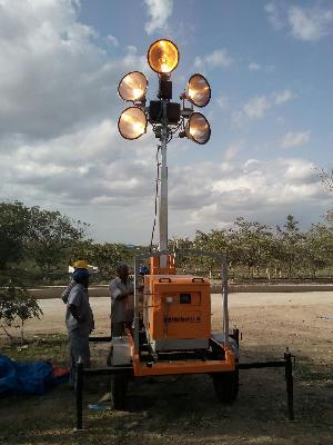 trolley mounted Lighting Tower