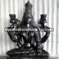 Goddess  Mahalakshmi Black Stone Statue