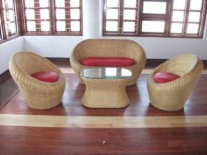 CANE APPLE SOFA SET