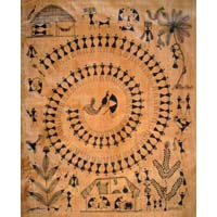 Dance in Night Painting- Warli Paintings