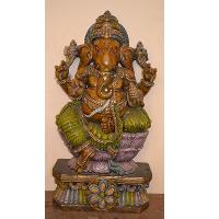 Wooden Ganesh