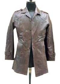Mens Waist Length Leather Jacket