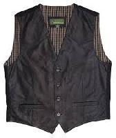 leather waist coats