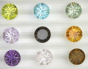 Concave Splendor Cut Round Gemstone 12mm