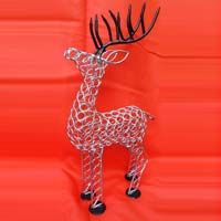 Silver Plated Deer Sculpture