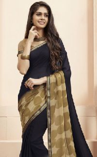 Sbw9125-Mn Subhash Tumhari Sulu Designer Blue Georgette Saree