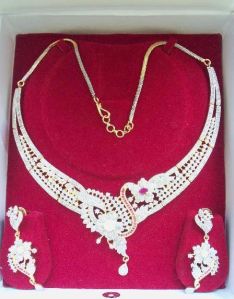 American Diamond Necklace Set