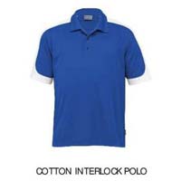 Cotton interlock polo.