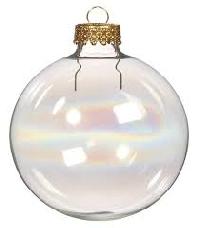 glass christmas decoration