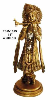 Brass Krishna Statue