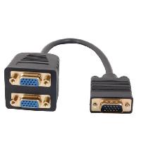 1 Vga Male to 2 Female Adapter