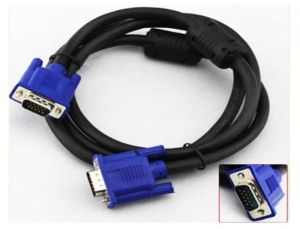 10 Mtr 3+6 with 2 Ferrite Vga Cable M-m