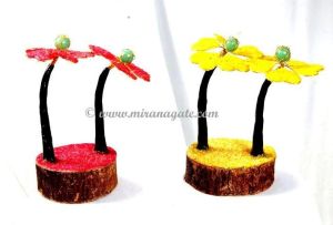 Agate Gemstone Coconut Tree - 2