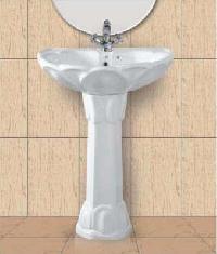 Diamond Set Pedestal Wash Basin