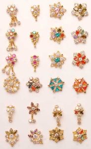 Hand Crafted CZ Setting Nose Pins-01