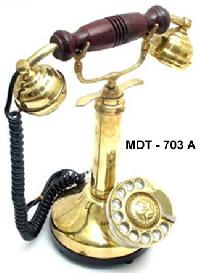 Brass Antique Candle Maharjaja Telephone