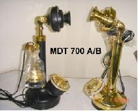 Brass  Antique Candle Telephone