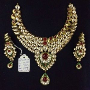 Kundan Meena Necklace