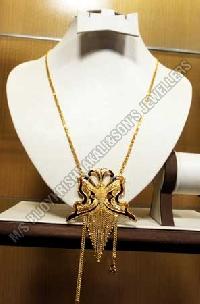 Gold Long Necklace (gln 005)