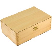 Wooden Hinged Chess Box - (c-501-3)
