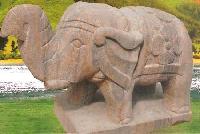 Elephant Stone Statue