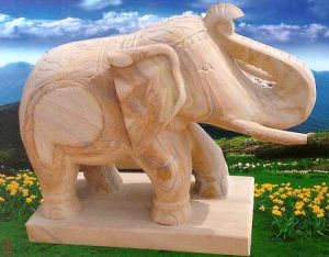 Elephant Stone Statue