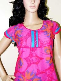 Pink Printed Kurti