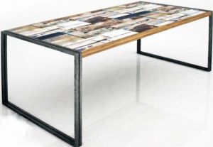 Iron Wood Coffee Table