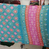 Gaji Fancy Blue Bandhani Sarees