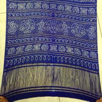 Gaji Bandhani Sarees Royal Blue