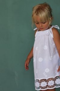 Girls Broderie Anglaise Dress